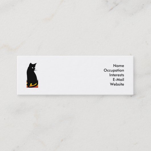 Catty Profile Card Mini Visitekaartje (Voorkant)
