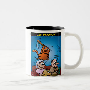 Cattywampus Tweekleurige Koffiemok