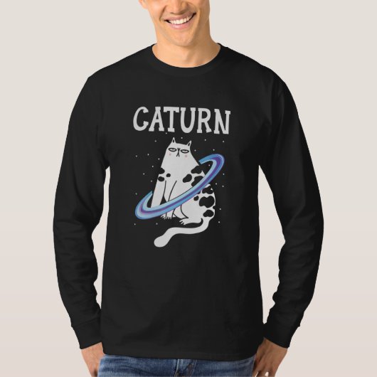 Caturn Cat Owner Outerspace Planets Astronomer Ast T-shirt (Voorkant)