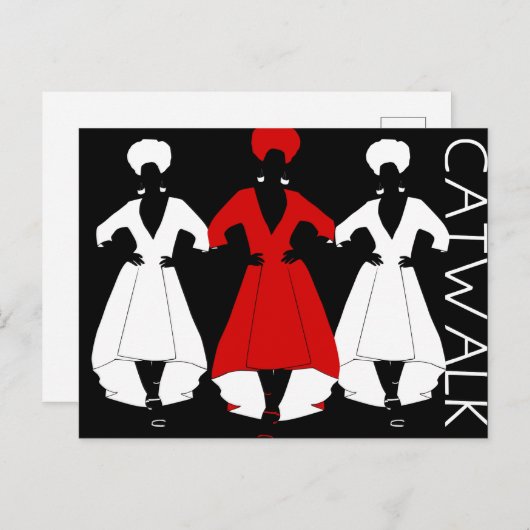 Catwalk Briefkaart (Voorkant / Achterkant)