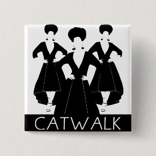 Catwalk Vierkante Button 5,1 Cm