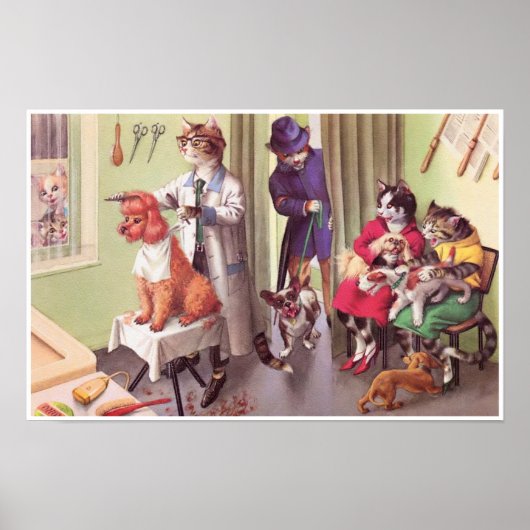 CATWALKS : Bulldog at the Barbers Poster Art (Devant)