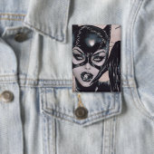 Catwoman #50 Sozomaika Cover Illustration Button (Insitu)