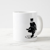 Catwoman Ink Brush Pose Extra Grote Beker (Voorkant rechts)