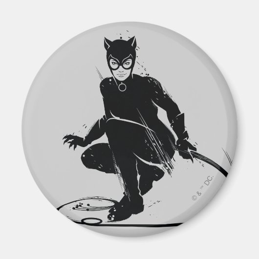 Catwoman Ink Brush Pose Magneet (Voorkant)