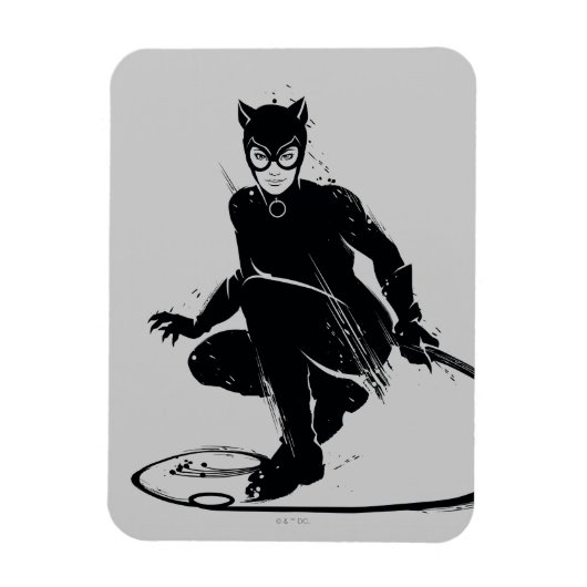 Catwoman Ink Brush Pose Magneet (Verticaal)