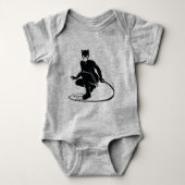 Catwoman Ink Brush Pose Romper (Voorkant)