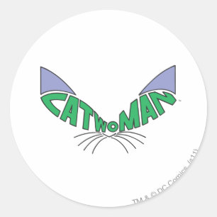 Catwoman Logo Green Ronde Sticker