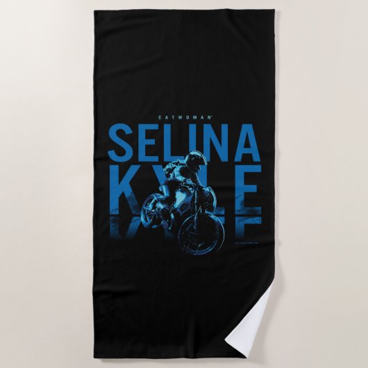 Catwoman Selina Kyle Motorcycle Strandlaken (Voorkant)