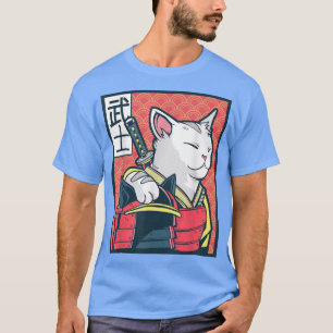 Catzilla Ancient Japanse Cat Art  Ninja T-shirt