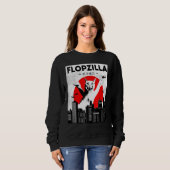 Catzilla big floppa meme Flopzilla Caracal Cat Trui (Voorkant volledig)