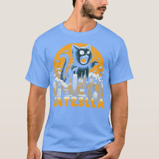 Catzilla Funny Cat T-shirt