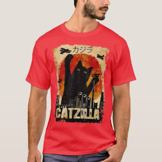  Catzilla Funny Kitten en Cat T-shirt