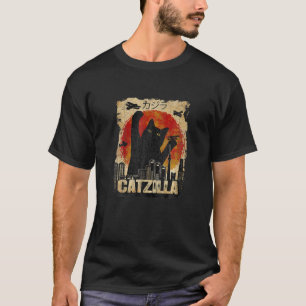  Catzilla Funny Kitten en Cat T-shirt