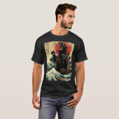 Catzilla Grappig Japans Stijl T-shirt (Voorkant volledig)