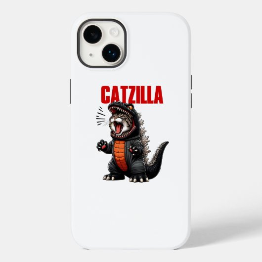 Catzilla - Grappige kat Godzilla Mashup Case-Mate iPhone Case (Achterkant)