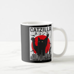 Catzilla Japanse zonnebank Kat Kitten Koffiemok