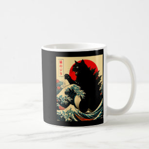 Catzilla Kat Japanse Kunst Grappig Voor Mannen Vro Koffiemok