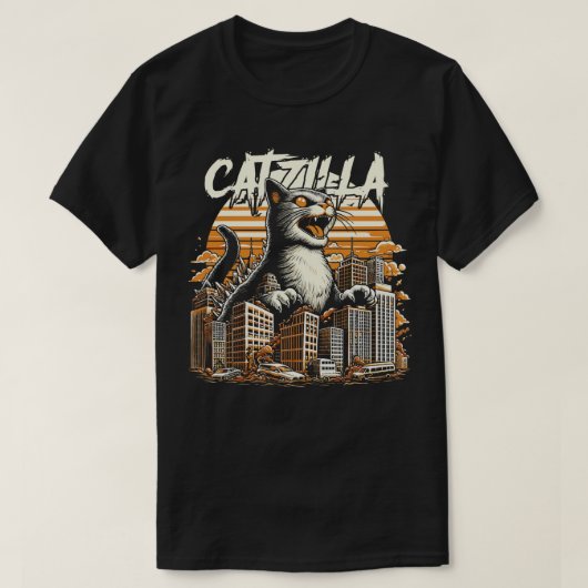 Catzilla koning van de monsters t-shirt (Design voorkant)