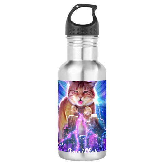 Catzilla Waterfles (Voorkant)