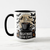 Cauchemar avant café Halloween Mug (Gauche)