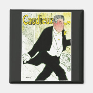 Caudieux door Toulouse Lautrec,  Art Nouveau, Magneet