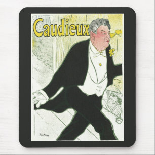 Caudieux door Toulouse Lautrec, Vintage Art Nouvea Muismat
