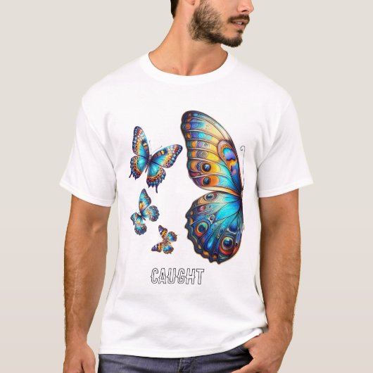 Caught butterflies t-shirt (Voorkant)