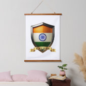 Cauhan India Heritage Shield Hangend Wandkleed (Slaapkamer)