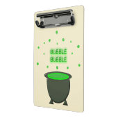 Cauldron and Bubbling Green Brew Halloween Mini Klembord (Angled2)