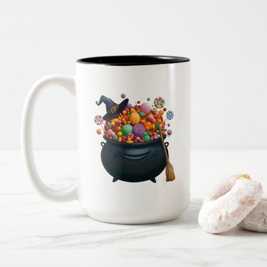 Cauldron De Giggle & Gummies Mug (Avec donut)