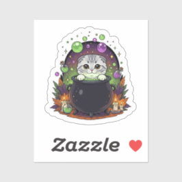 Cauldron Fold - Schattigee Schotse vouwheks Hallow Sticker