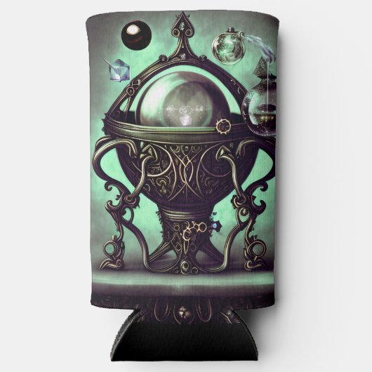 Cauldron met Green Crystal Ball en Orbs (Voorkant)