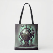 Cauldron met Green Crystal Ball en Orbs Draagtas (Voorkant)