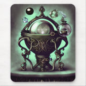  Cauldron met Green Crystal Ball en Orbs Muismat (Voorkant)