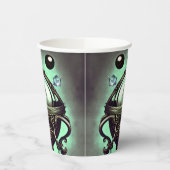 Cauldron met Green Crystal Ball en Orbs Papieren Bekers (Links)