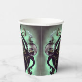 Cauldron met Green Crystal Ball en Orbs Papieren Bekers (Rechts)