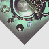 Cauldron met Green Crystal Ball en Orbs Tissuepapier (Detail)