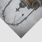 Cauldron met Witchery en Paarse Rozen Tissuepapier (Detail)