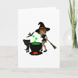 Cauldron Witch Kaart