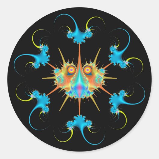 Caulimo Bug & Anti-Virus Ronde Sticker (Voorkant)
