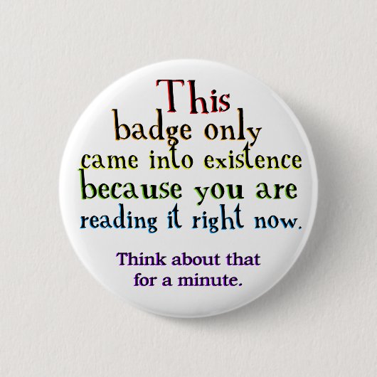 Causality Loop Paradox Ronde Button 5,7 Cm (Voorkant)