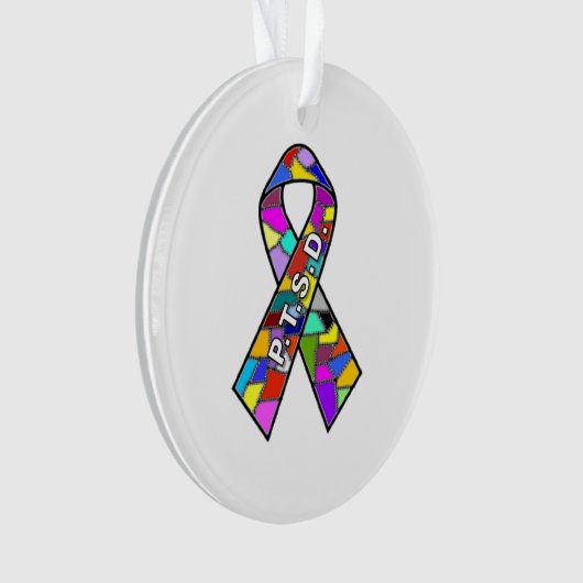 Cause ruban ornement PTSD (devant)