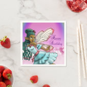 Caute Black Fairy Birthday Servetten (Insitu)