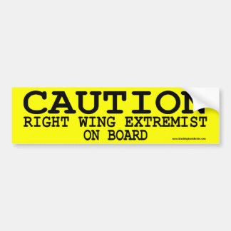 CAUTION Bumpersticker