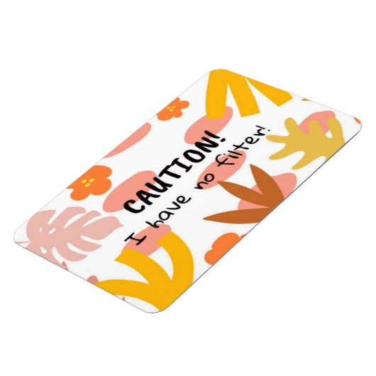 Caution Flexible Photo Magnet (Côté Gauche)