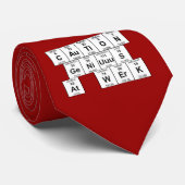 CAuTiON GeNiUuS bij WErK Stropdas (Opgerold)