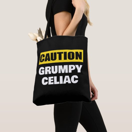Caution Grumpy Celiac Coeliac Draagtas (Dichtbij)