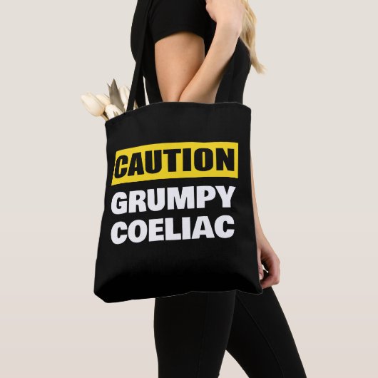 Caution Grumpy Coeliac Celiac Draagtas (Dichtbij)
