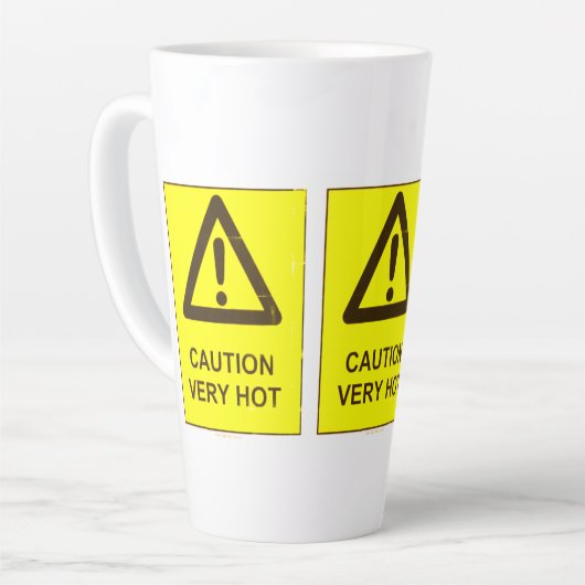 Caution - Hot Latte Mug (Angle gauche)
